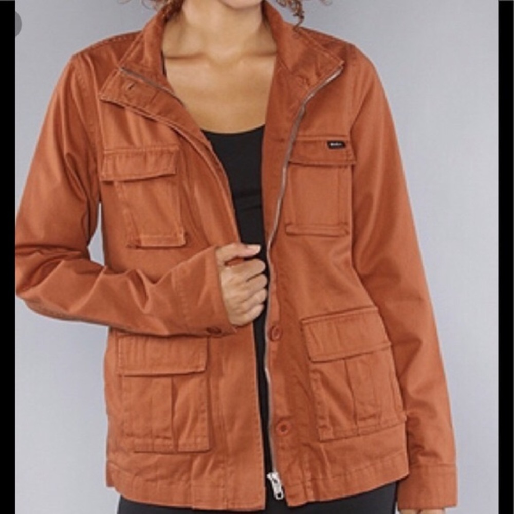 RVCA Rust Military Canvas Jacket